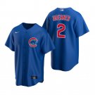 Men & Youth #2 Nico Hoerner Chicago Cubs Royal Alternate Cool Base Jersey