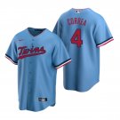 Men & Youth #4 Carlos Correa Minnesota Twins Light Blue Cool Base Jersey