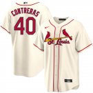 Men & Youth #40 Willson Contreras St. Louis Cardinals Cream Cool Base Jersey