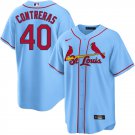 Men & Youth #40 Willson Contreras St. Louis Cardinals Light Blue Cool Base Jersey