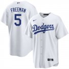 Men & Youth #5 Freddie Freeman Los Angeles Dodgers White Home Cool Base Jersey