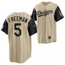 Men & Youth #5 Freddie Freeman Los Angeles Dodgers Black Heritage Night Cool Base Jersey