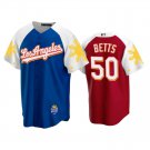 Men & Youth #50 Mookie Betts Los Angeles Dodgers Filipino Heritage Night Cool Base Jersey