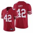 Men & Youth #42 Ronnie Lott San Francisco 49ers Color Rush Vapor Limited Red Jersey