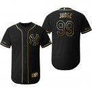 Men & Youth #99 Aaron Judge New York Yankees Black Golden Edition Jersey