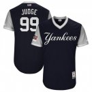 Men's #99 Aaron Judge New York Yankees Players Weekend Navy Cool Base Jersey