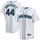 Men & Youth #44 Julio Rodriguez Seattle Mariners White Home Cool Base Jersey