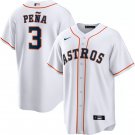 Men & Youth #3 Jeremy Peña Houston Astros White Home Cool Base Jersey