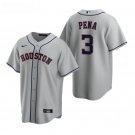 Men & Youth #3 Jeremy Peña Houston Astros Gray Road Cool Base Jersey
