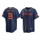 Men & Youth #3 Jeremy Peña Houston Astros 2022 City Connect Cool Base Navy Jersey