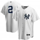 Men & Youth & Women #2 Derek Jeter New York Yankees No Name Cool Base White Jersey