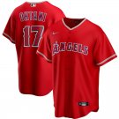 Men & Youth #17 Shohei Ohtani Los Angeles Angels Alternate Cool Base Red Jersey