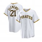 Men & Youth #21 Roberto Clemente Pittsburgh Pirates White Home Cool Base Jersey