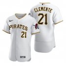Men & Youth #21 Roberto Clemente Pittsburgh Pirates White Home Flex Base Jersey
