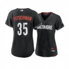 Women's #35 Adley Rutschman Baltimore Orioles City Connect Cool Base Black Jersey
