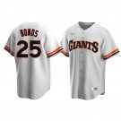 Men & Youth #25 Barry Bonds San Francisco Giants White Cooperstown Collection Home Jersey