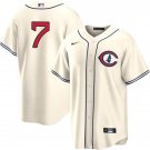 Men & Youth #7 Dansby Swanson Chicago Cubs Field of Dream Edition Cream Jersey