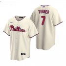 Men & Youth #7 Trea Turner Philadelphia Phillies Alternate Cool Base Cream Jersey