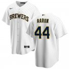 Men & Youth #44 Hank Aaron Milwaukee Brewers Alternate Cool Base White Jersey