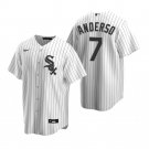 Men & Youth #7 Tim Anderson Chicago White Sox White Home Cool Base Jersey
