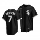 Men & Youth #7 Tim Anderson Chicago White Sox Alternate Cool Base Black Jersey