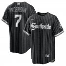 Men & Youth #7 Tim Anderson Chicago White Sox City Connect Black Jersey