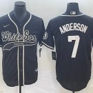 Men & Youth #7 Tim Anderson Chicago White Sox Black Jersey