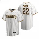 Men & Youth #22 Juan Soto San Diego Padres White Home Cool Base Jersey