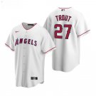 Men & Youth #27 Mike Trout Los Angeles Angels  White Home Cool Base Jersey