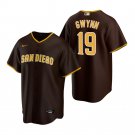 Men & Youth #19 Tony Gwynn San Diego Padres Brown Road Cool Base Jersey