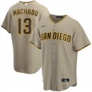 Men & Youth #13 Manny Machado San Diego Padres Alternate Cool Base Tan Brown Jersey