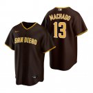 Men & Youth #13 Manny Machado San Diego Padres Brown Road Cool Base Jersey