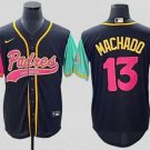 Men & Youth #13 Manny Machado San Diego Padres City Connect Cool Base Black Jersey