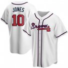 Men & Youth #10 Chipper Jones Atlanta Braves Cool Base White Home Jersey