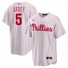 Men & Youth #5 Bryson Stott Philadelphia Phillies White Home Cool Base Jersey