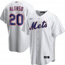 Men & Youth #20 Pete Alonso New York Mets White Home Cool Base Jersey