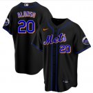 Men & Youth #20 Pete Alonso New York Mets Alternate Cool Base Black Jersey