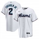 Men & Youth #2 Jazz Chisholm Miami Marlins White Home Cool Base Jersey