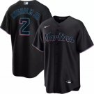 Men & Youth #2 Jazz Chisholm Miami Marlins Cool Base Black Jersey