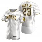 Men & Youth #23 Fernando Tatis Jr. San Diego Padres White Home Flex Base Jersey