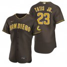 Men & Youth #23 Fernando Tatis Jr. San Diego Padres Gray Road Flex Base Jersey