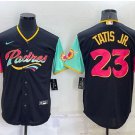 Men & Youth #23 Fernando Tatis Jr. San Diego Padres City Connect Cool Base Black Jersey