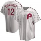 Men & Youth #12 Kyle Schwarber Philadelphia Phillies White Jersey