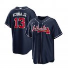 Men & Youth #13 Ronald Acuna Jr. Atlanta Braves Navy Blue Alternate Cool Base Jersey