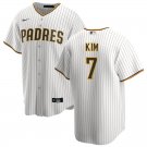 Men & Youth #7 Ha-Seong Kim San Diego Padres White Home Cool Base Jersey
