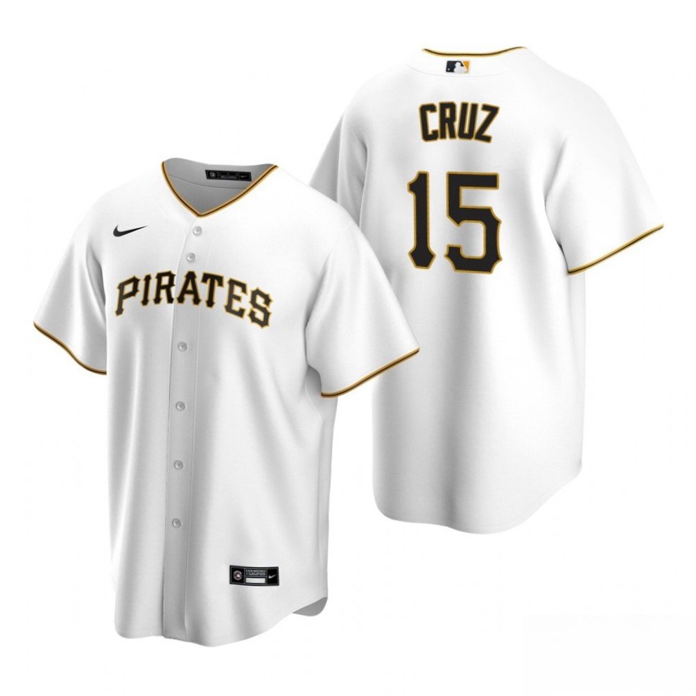 Men & Youth #15 Oneil Cruz Pittsburgh Pirates White Home Cool Base Jersey