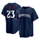 Men & Youth #23 Royce Lewis Minnesota Twins Cool Base Navy Blue Jersey
