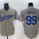 Men's Los Angeles Dodgers #99 Joe Kelly Gray 2024 Cool Baseball Jersey