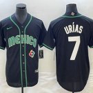 Men's Mexico Baseball Julio Urias 2023 Black White World Classic Jersey