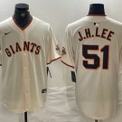 Men's San Francisco Giants Jung Hoo Lee Cream 2024 Home Limited Stitched Jersey